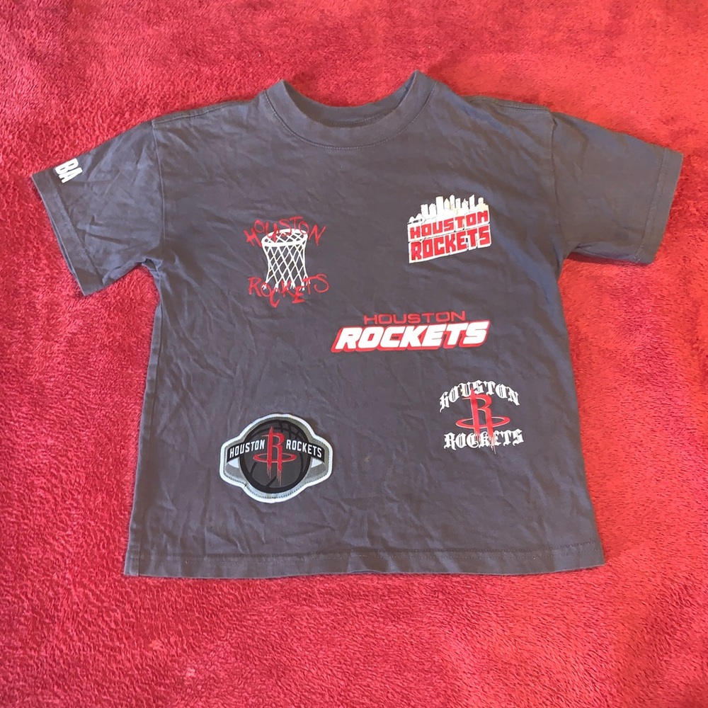 NBA Houston Rockets Kids T-Shirt - Grey and Red